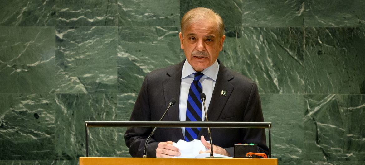 Prime Minister Muhammad Shehbaz Sharif of Pakistan addresses the general debate of the General Assembly’s seventy-ninth session.