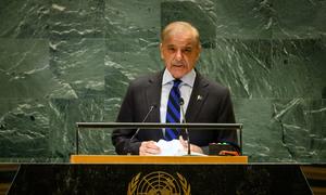 Prime Minister Muhammad Shehbaz Sharif of Pakistan addresses the general debate of the General Assembly's seventy-ninth session.