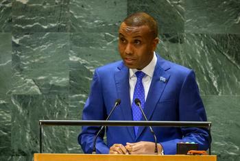Prime Minister Hamza Abdi Barre of Somalia addresses the general debate of the General Assembly’s seventy-ninth session.