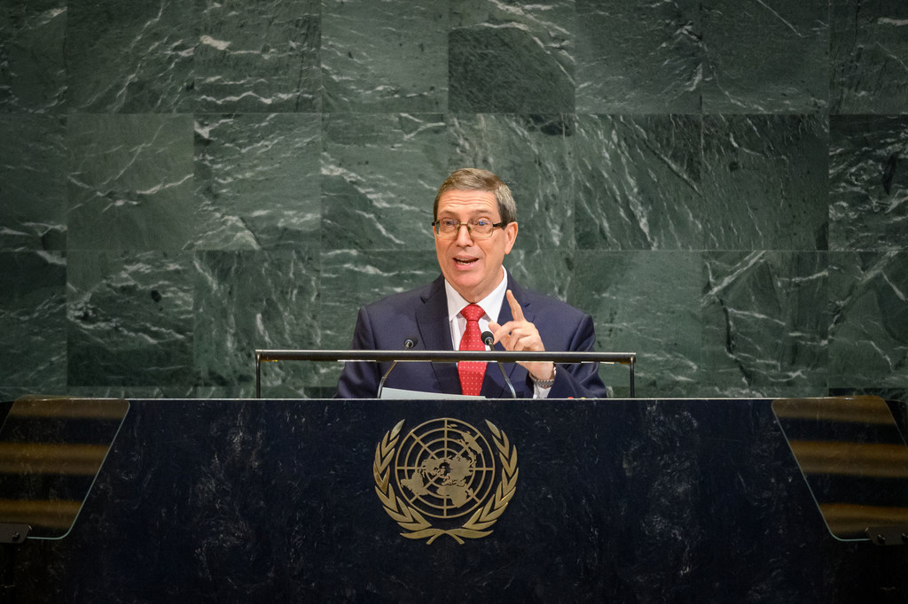 古巴外交部长罗德里格斯在联合国大会第八十届会议一般性辩论中发言。