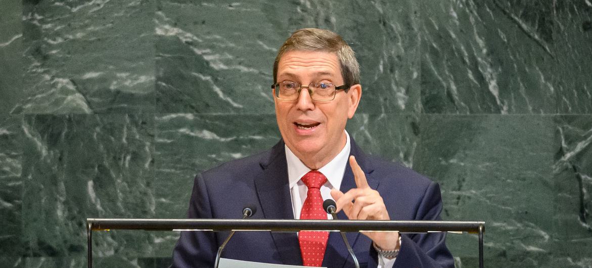 Cuban Foreign Minister Urges Global Change, Condemns Inequities and Militarization