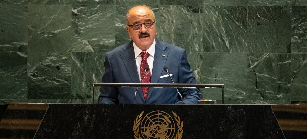 وزير الخارجية التونسي يلقي كلمة في الدورة الثمانين للجمعية العامة