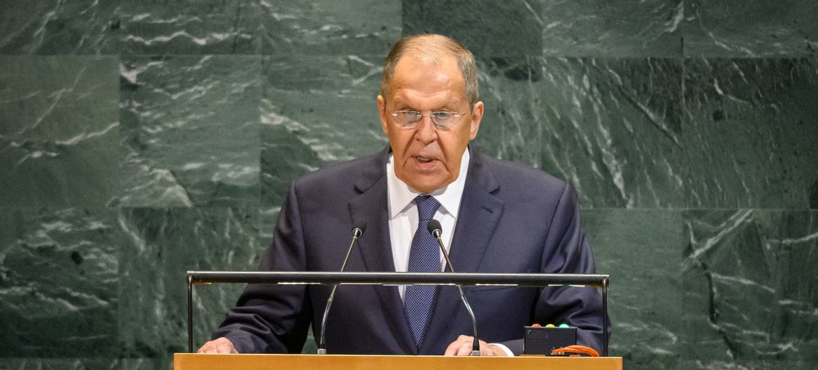 Sergey Lavrov, Foreign Affairs Minister of Russia, addresses the general debate of the General Assembly’s eightieth session. Sergey Lavrov, Foreign Affairs Minister of Russia, addresses the general debate of the General Assembly’s eightieth session.