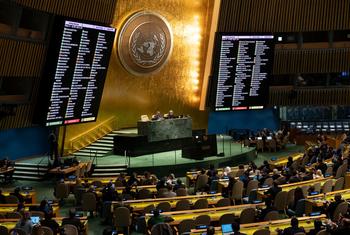 General Assembly adopts resolution on Protection of Civilians and Upholding Legal and Humanitarian Obligations in Gaza.