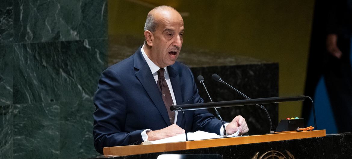 Ambassador Osama Mahmoud Abdelkhalek of Egypt addresses the resumed 10th Emergency Special Session meeting on the situation in the Occupied Palestinian Territory.