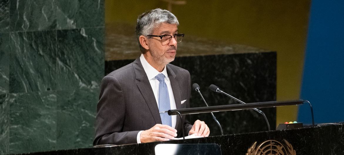 Ambassador Abdulaziz M. Alwasil of Saudi Arabia addresses the resumed 10th Emergency Special Session meeting on the situation in the Occupied Palestinian Territory.