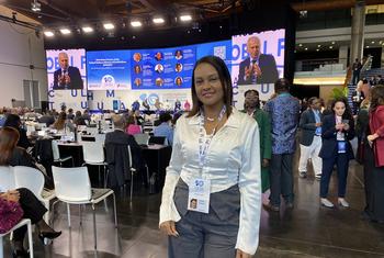 Rafaela Andrade em Cascais onde participa no 10º Fórum da Unaoc