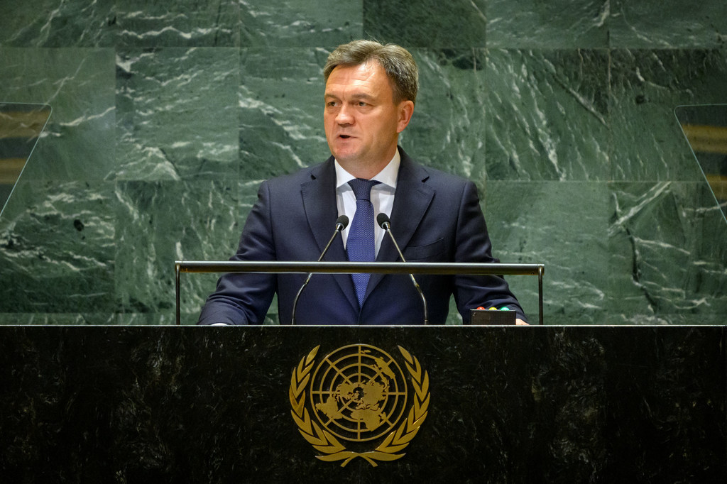 Премьер-министр Молдовы Дорин Речан в Генассамблее ООН.