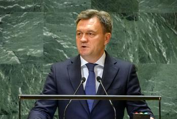 Премьер-министр Молдовы Дорин Речан в Генассамблее ООН.