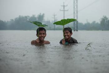 Seasonal rain regularly causes floods in Chittagong, Bangladesh.