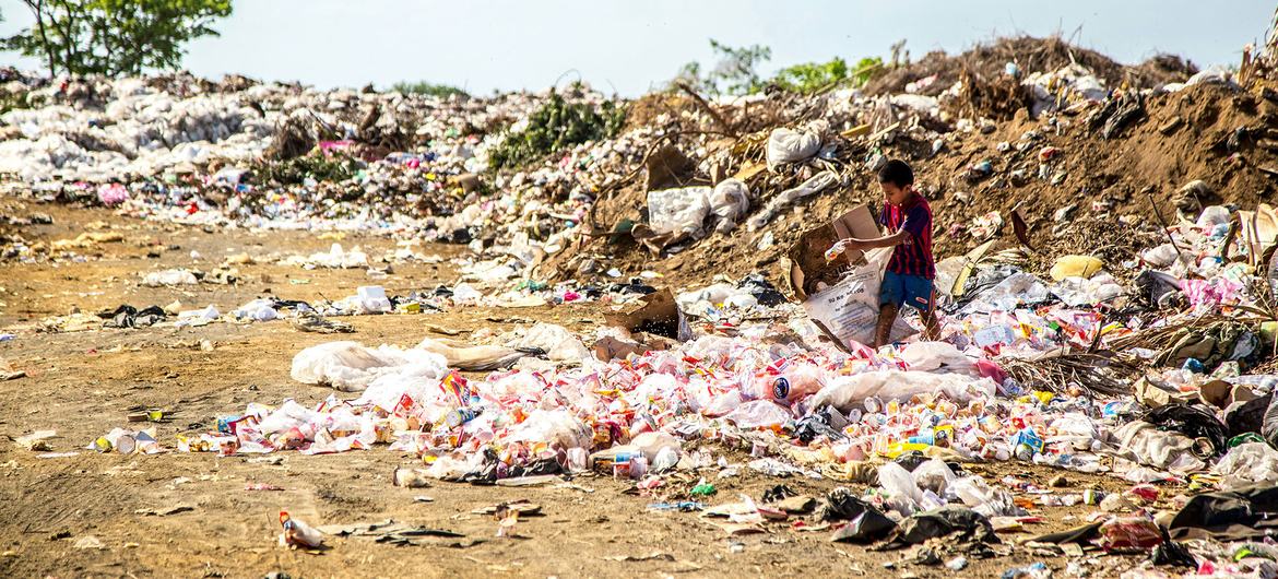 尼加拉瓜的一个垃圾场。
