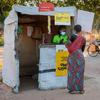 A mobile money kiosk in Zambia