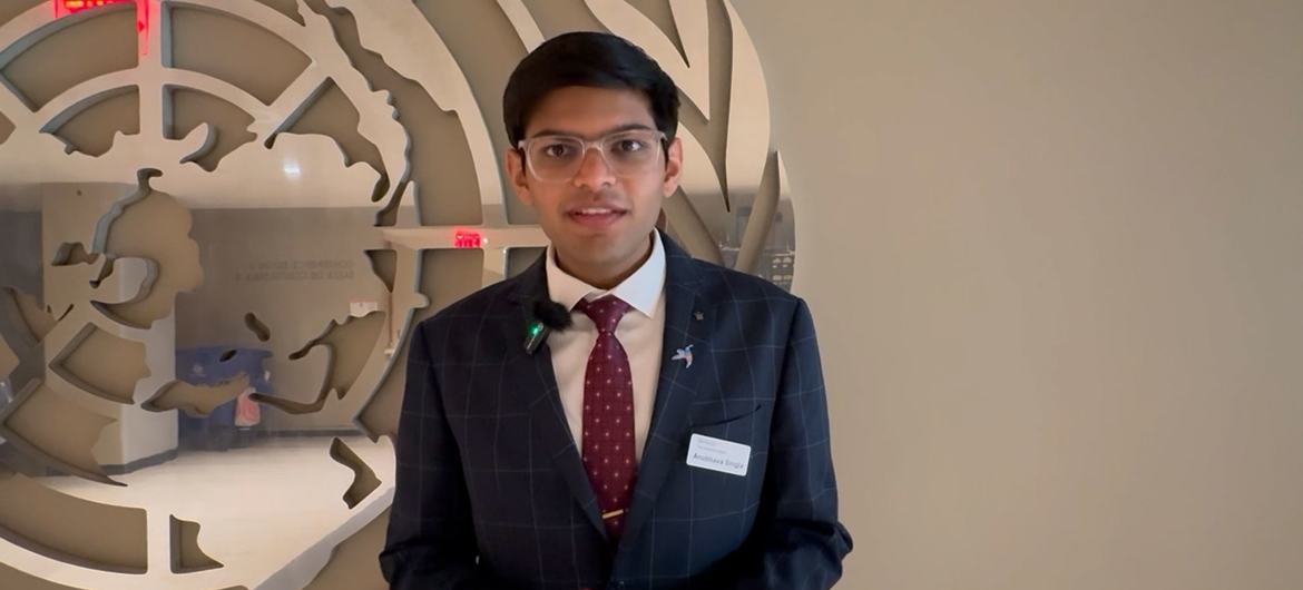 अनुभव सिंगला, ECOSOC युवा फ़ोरम में हिस्सा लेने वाले एक प्रतिभागी.