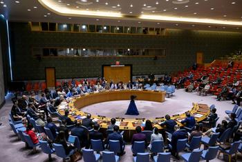 قاعة مجلس الأمن الدولي الذي يضم 15 عضوا منهم 5 دائمو العضوية.