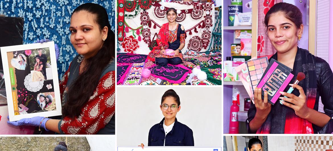 यूएनडीपी के युवा उद्यमिता चैलेंज के छह विजेता, सभी महिलाएँ, जो सहनक्षमता, रचनात्मकता और महत्वाकांक्षा का प्रतीक हैं.