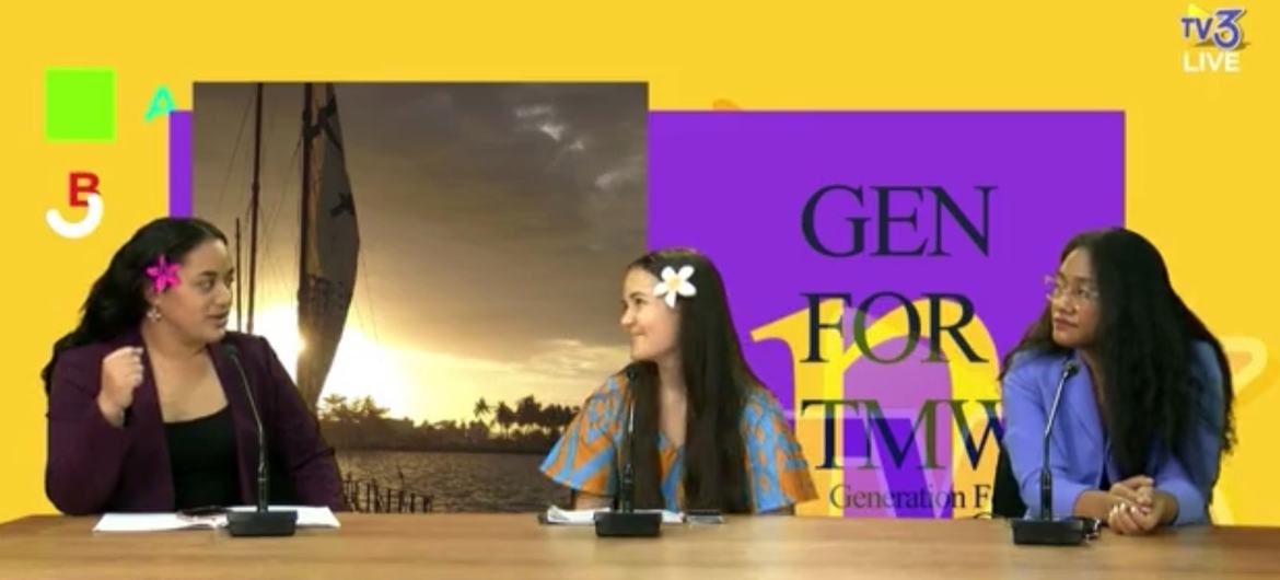 Defesa em Samoa sobre o CG26 através do programa Geração para Amanhã, um programa de TV para jovens.