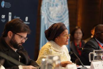 Deputy Secretary General Amina Mohammed delivers remarks to the World Summit on Teachers in Santiago, Chile. Deputy Secretary General Amina Mohammed delivers remarks to the World Summit on Teachers in Santiago, Chile.