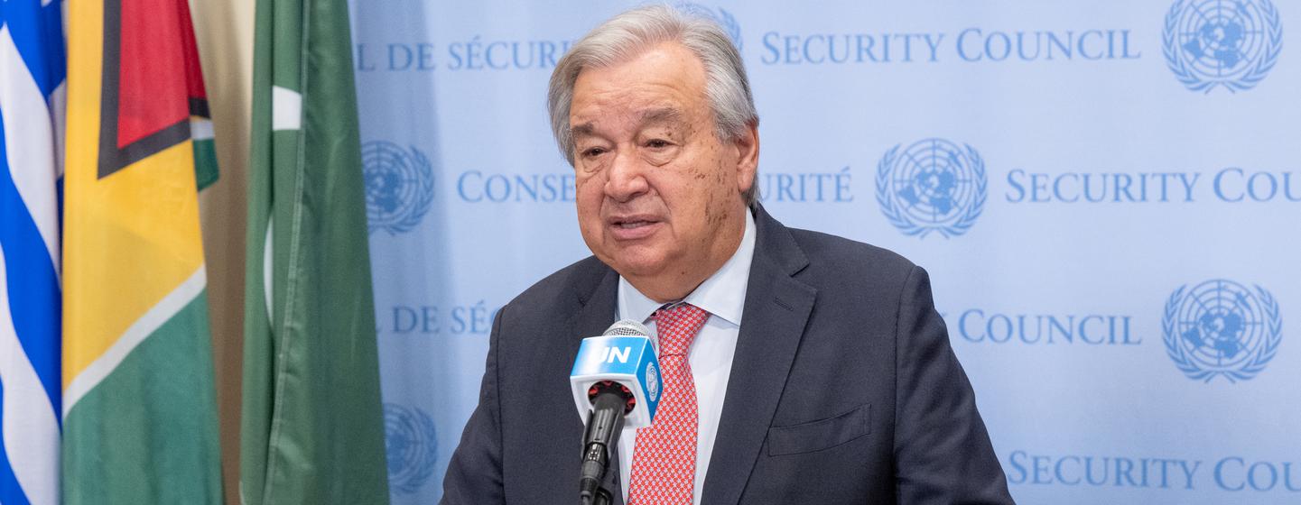 António Guterres chamou a atenção para a fome assolando civis advertindo que a falta de alimentos “jamais deve ser usada como método de guerra”