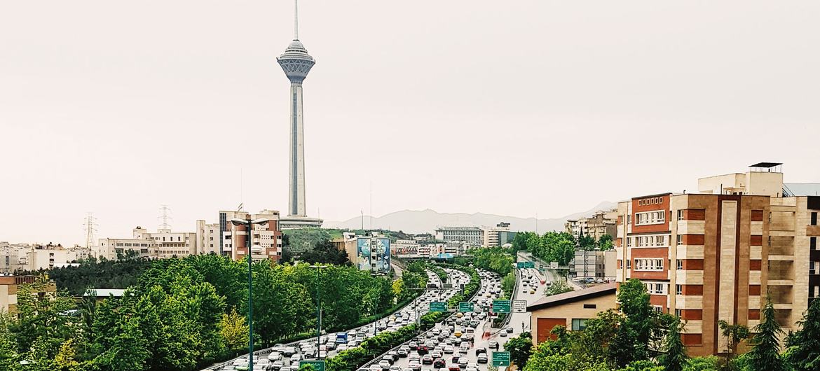 Hakim Expressway, Tehran, Iran.