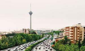 Hakim Expressway, Tehran, Iran.