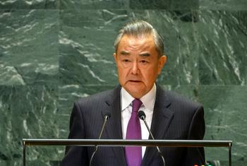 Foreign Minister Wang Yi of China addresses the general debate of the General Assembly’s seventy-ninth session.