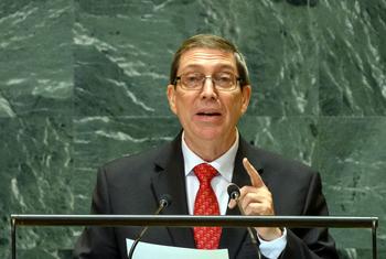 Foreign Minister Bruno Eduardo Rodríguez Parrilla of Cuba addresses the general debate of the General Assembly’s seventy-ninth session.