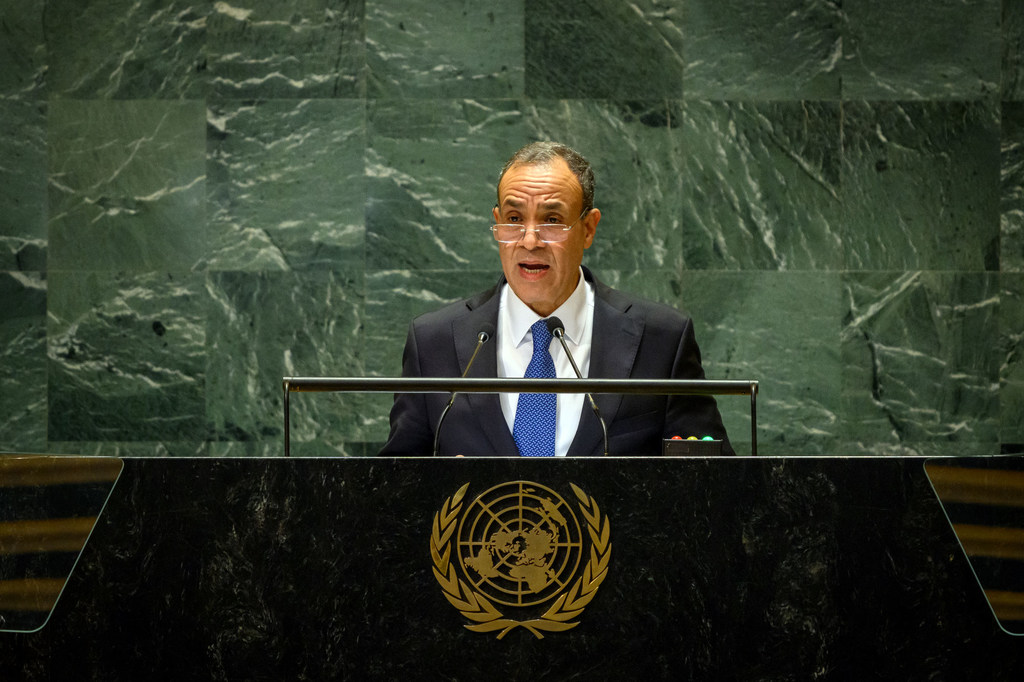 وزير الخارجية المصري، بدر عبد العاطي يتحدث أمام المناقشة العامة للدورة الـ 79 للجمعية العامة للأمم المتحدة.