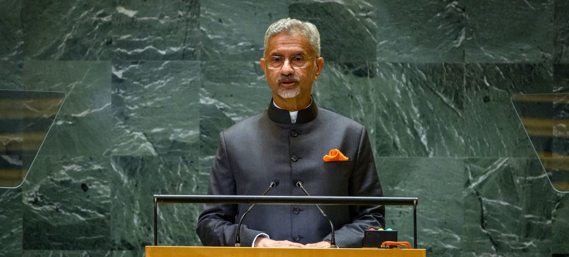 Foreign Minister Subrahmanyam Jaishankars of India addresses the general debate of the General Assembly’s seventy-ninth session.