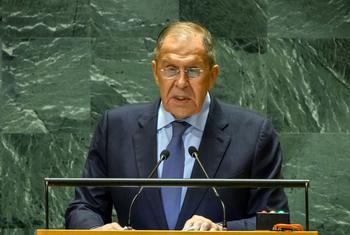 Foreign Minister Sergey Lavrov of the Russian Federation addresses the general debate of the General Assembly’s seventy-ninth session.