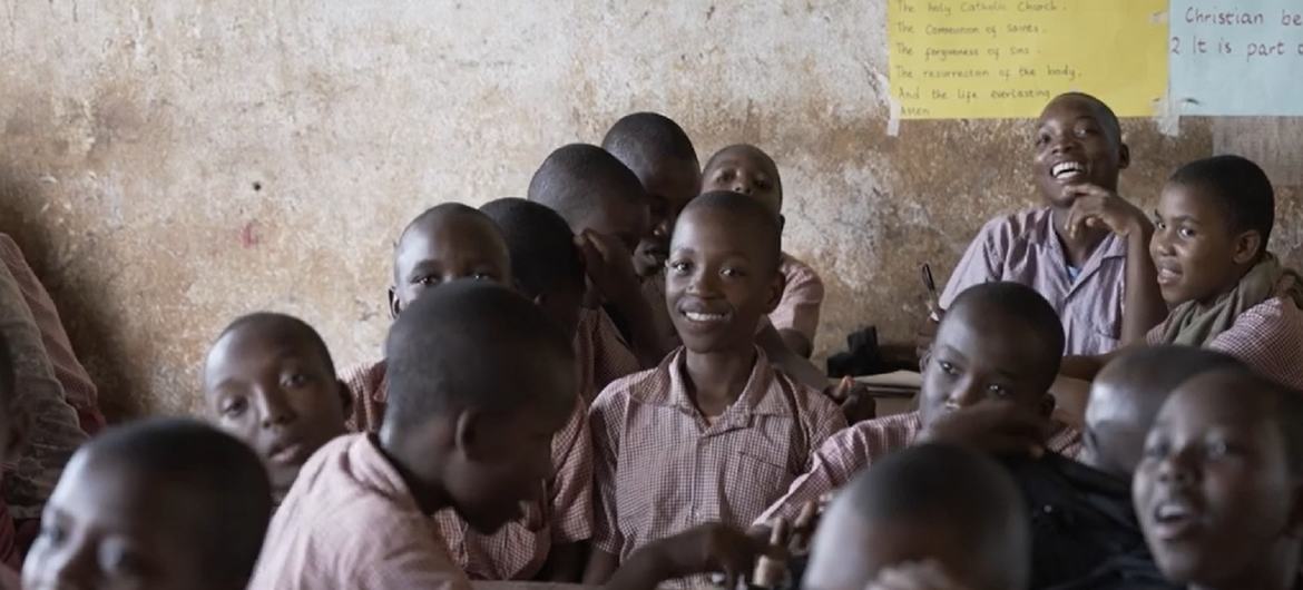 Estudiantese de una escuela en Kilifi, Kenya.