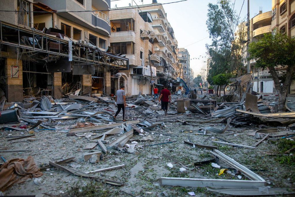 De vastes destructions ont été causées par les frappes aériennes israéliennes dans le nord de Gaza.