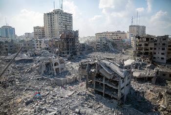 Бомбардировка в секторе Газа.