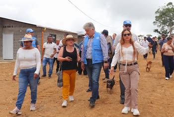 The newly appointed Head of the UN Verification Mission in Colombia, Miroslav Jenča, visits some of the projects of implementation of the Peace Agreement.