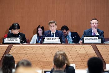 Ambassador Leonardo Bencini, Italy, President of the Ninth Review Conference of the States Parties to the Convention on the Prohibition of the Development, Production and Stockpiling of Bacteriological (Biological) and Toxin Weapons and on Their Destruct…