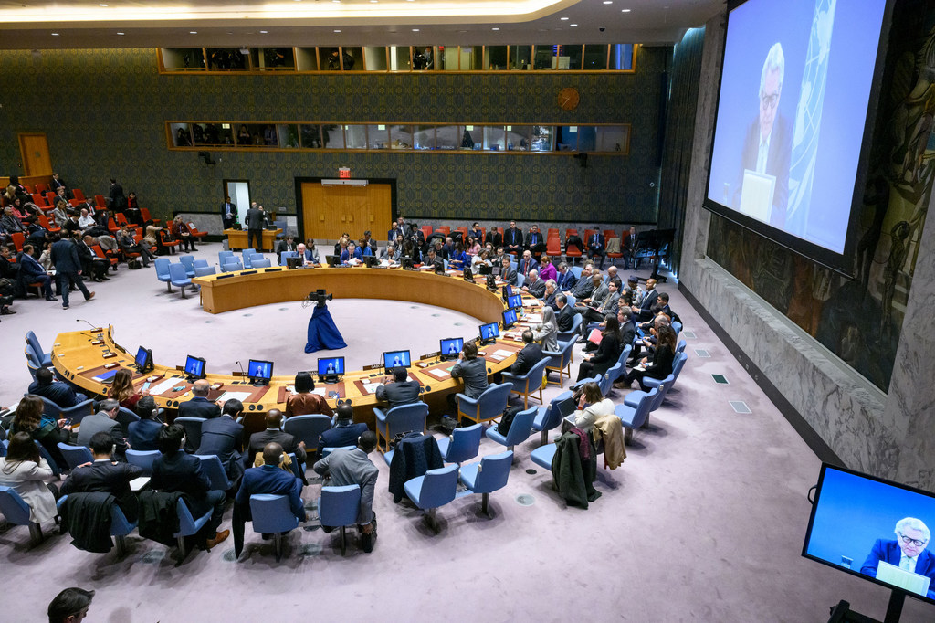 El Consejo de Seguridad de la ONU en una sesión ministerial sobre la crisis en Medio Oriente.