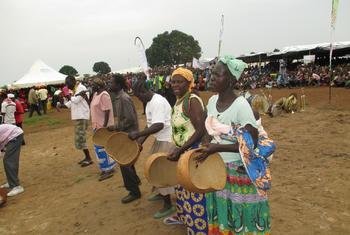 Refugees from the Democratic Republic of Congo celebrating World Refugee Day in Hoima, Uganda