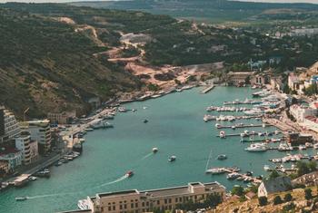 Бухта Балаклава в Крыму. 