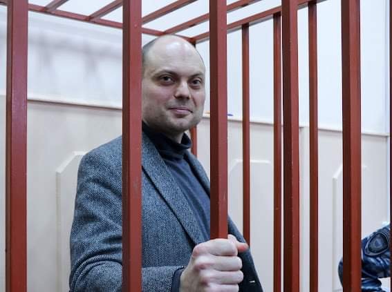 Le journaliste russe et militant de l'opposition Vladimir Kara-Murza, emprisonné en Fédération de Russie.