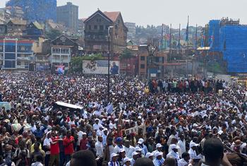 Manifestations en janvier de la population à Bukavu, dans l'est de la RDC, contre l'ingérence étrangère dans l'exploitation minière et l'extraction des ressources minérales.