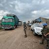 Des Casques bleus de la MONUSCO en patrouille au Nord-Kivu, en République démocratique du Congo.