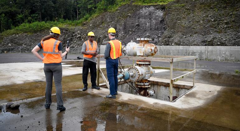 El emplazamiento de la central de energía geotérmica de Dominica.