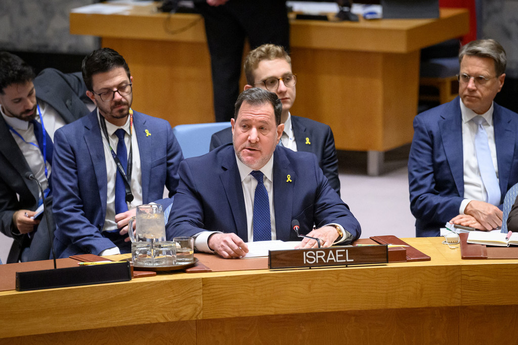 Naibu Mwakilishi wa Kudumu wa Israel akihutubia Baraza la Usalama UN kuhusu hali ya Mashariki ya Kati.