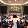 فلسطین سمیت مشرق وسطیٰ پر منگل کو ہونے والے سلامتی کونسل کے اجلاس کا ایک منظر۔