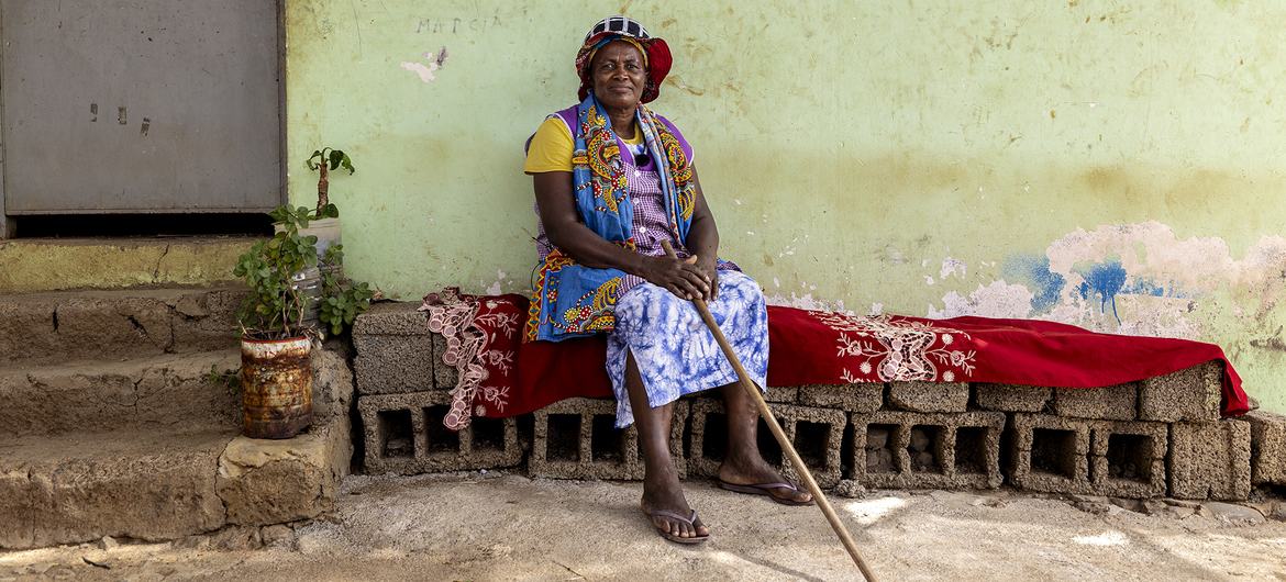 Nena, agricultora da ilha de Santiago, em Cabo Verde
