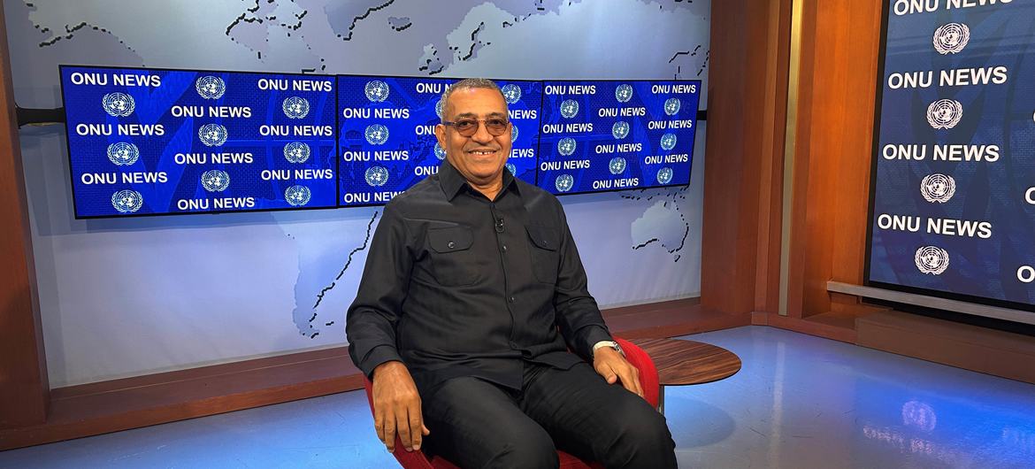 O presidente de São Tomé e Príncipe , Carlos Vila Nova, em entrevista para a ONU News