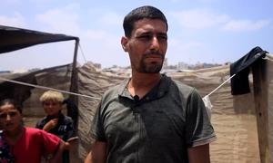 Fayez Al Zaeem was displaced several times with his family in Gaza Strip.
