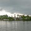 Houses and infrastructures are submerged by floodwaters in Kurigram, northern Bangladesh.