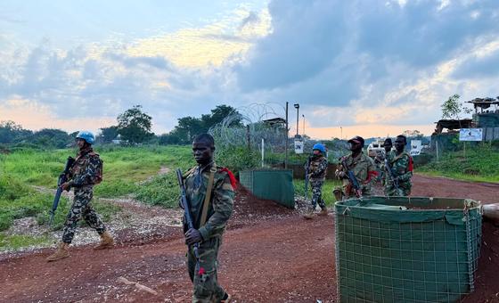 UN peacekeepers, like the ones pictured here in the Central African Republic (CAR) patrol regularly to protect civilians, ensure free movement and build trust with local communities.