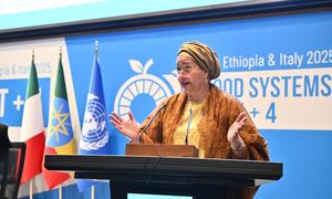 Deputy Secretary-General Amina J. Mohammed addresses the closing plenary of the UN Food Systems Summit +4 in Addis Ababa, Ethiopia.