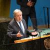 Secretary-General António Guterres addresses the high-level conference on the peaceful settlement of the question of Palestine and the implementation of the two-State solution.
